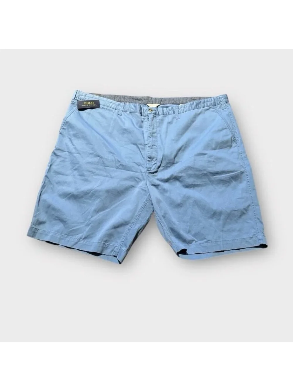 NWT Polo Ralph Lauren Men's 52 Big & Tall Shorts Stretch Classic Fit Chino Blue